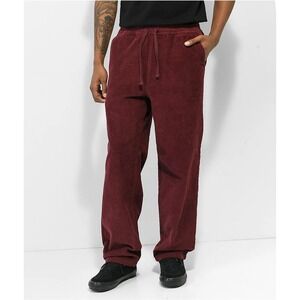 Empyre Loose Fit Red / Maroon Corduroy Skate Pants. Size XS